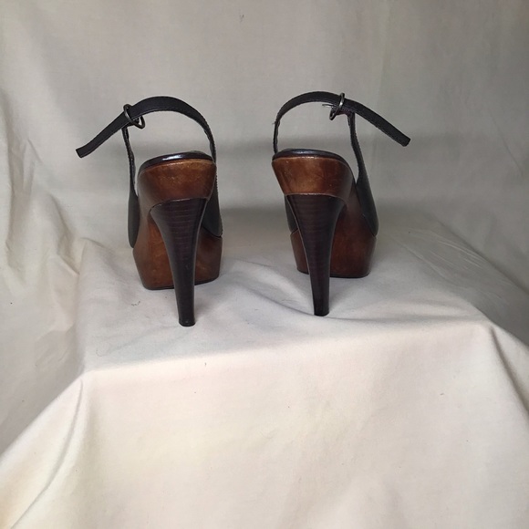 Steve Madden wood platform slingback heels size 7 - Picture 5 of 6